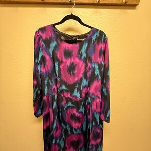 Hutch Vibrant Multicolor Patterned Dress